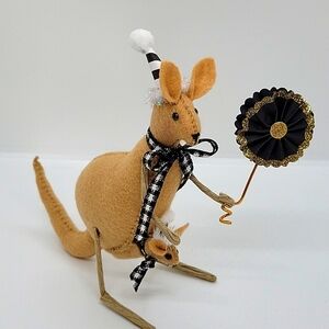 Felt kangaroo figure